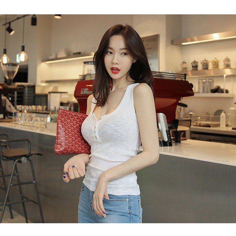 Áo Hai Dây Dáng Ôm Thời Trang Mùa Hè Quyến Rũ Cho Nữ