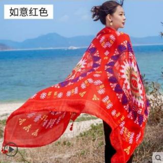 (Order) Khăn choàng thổ cẩm đi biển