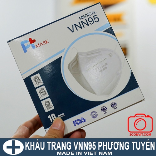 Hộp 10 Khẩu trang VNN95 PT Mask chuẩn N95 / FFP2