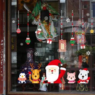 Decal dán tường dán kính noel 5 130x150cm