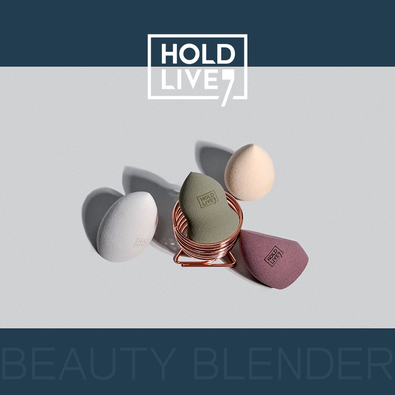 Set Bông Mút Trang Điểm HOLD LIVE Beauty Blender Chính Hãng [HL302]