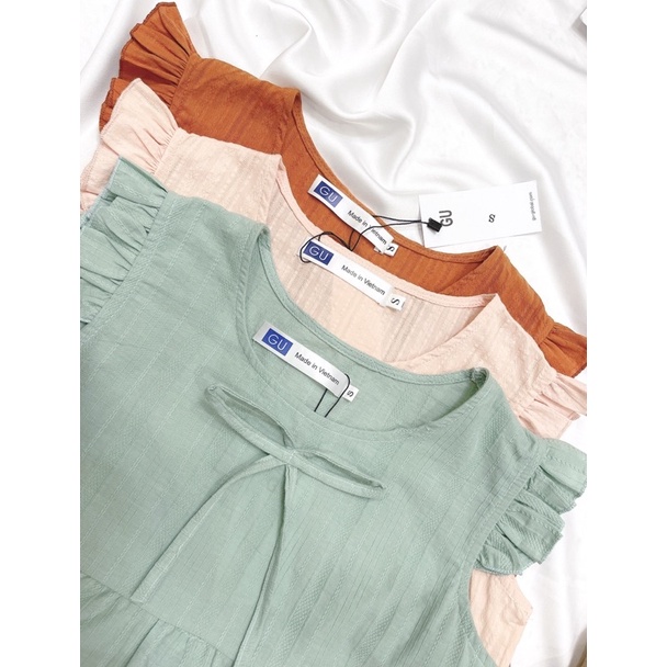 BÁN SỈ BỘ ĐŨI BÈO VAI 3 TẦNG BA MÀU HỒNG XANH CAM CHO NỮ | BigBuy360 - bigbuy360.vn