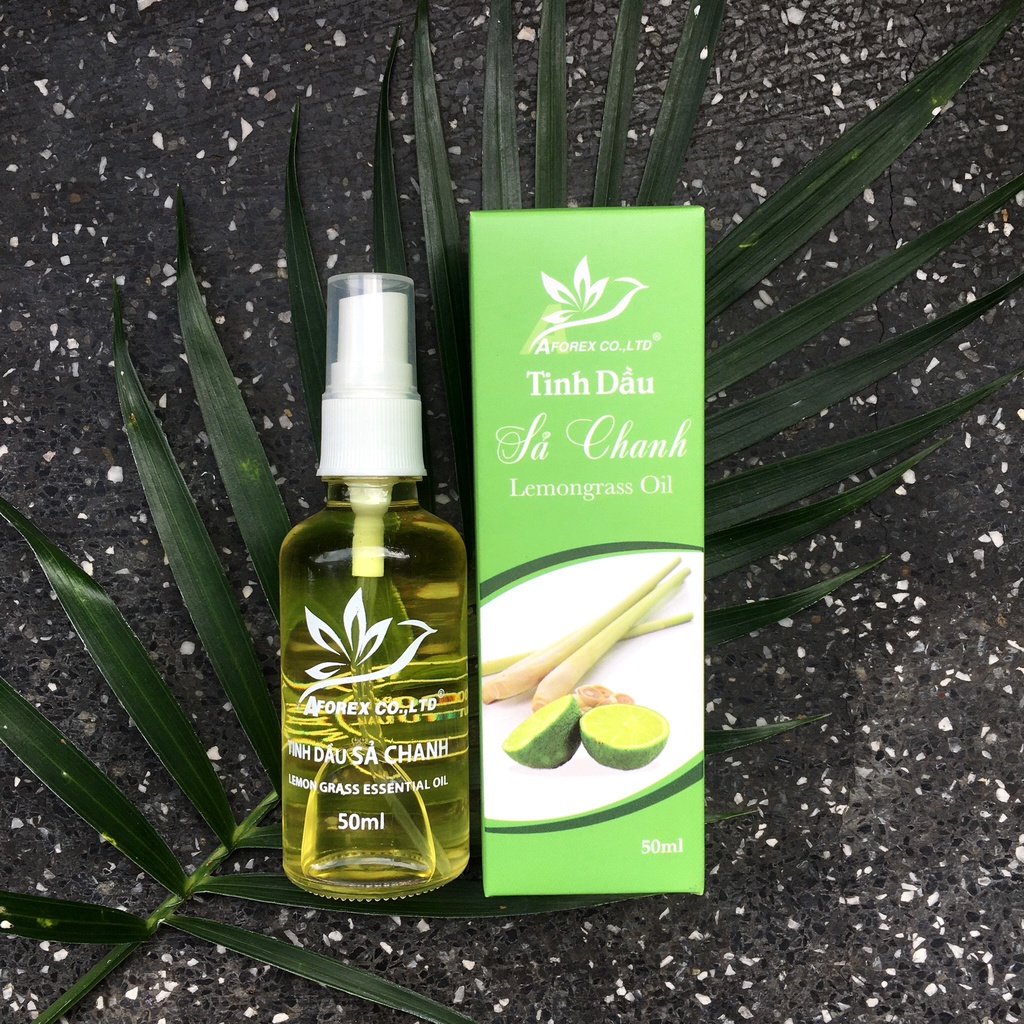 Tinh dầu Aforex Quế / Hồi / Sả chanh / Bưởi / Hoa Hồng / Hoa Nhài / Oải Hương dung tích 50ml