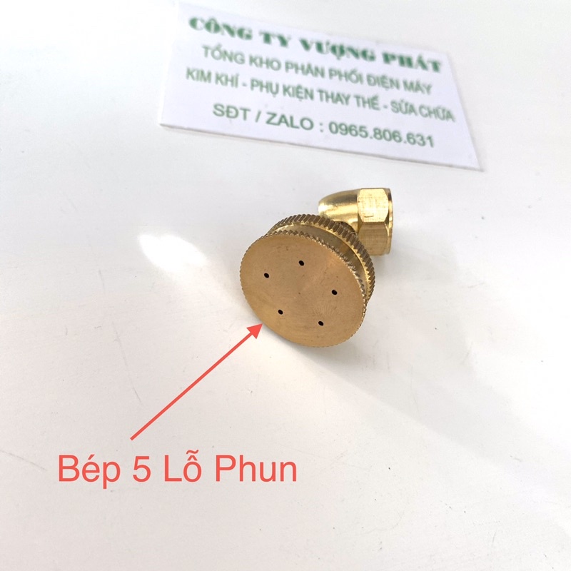 Béc Phun Tưới Cây 1 - 5 Lỗ Cong ( Đồng Thau )