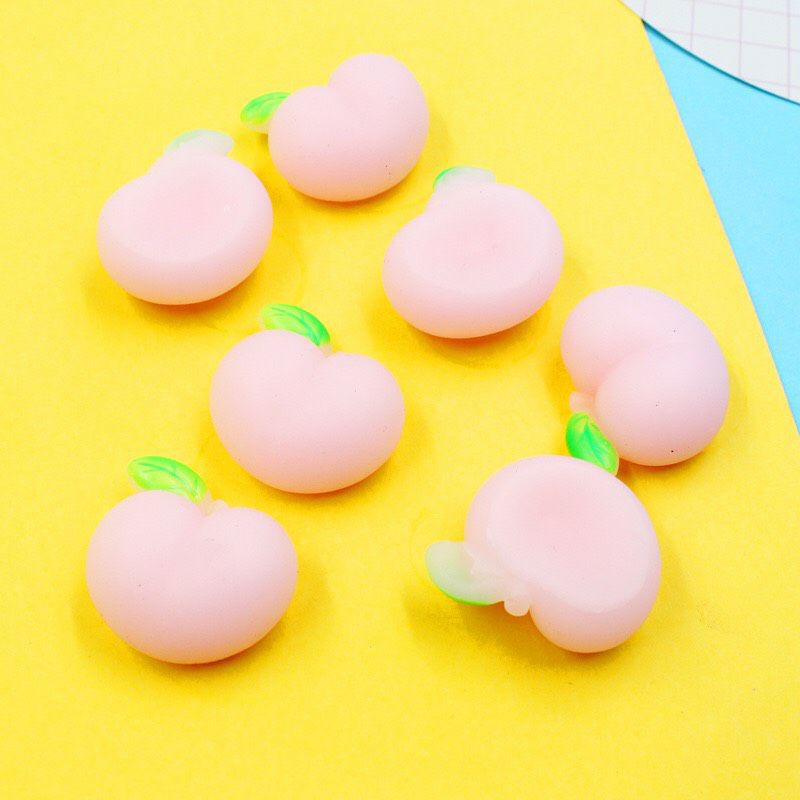 Mochi đào bóp giảm stress squishy dẻo hình đào mềm mại đồ chơi trẻ em squishy