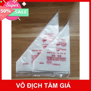 Túi tam giác bắt kem set 100 túi - có 2 cỡ túi