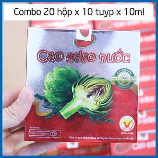 20 Hộp Cao Nước Atiso Thanh Uyên 10 tuyp x 10 ml - Giải độc gan, làm mát cơ thể, ngọt nhẹ - Artichoke - 아티 초크 10ml × 10개