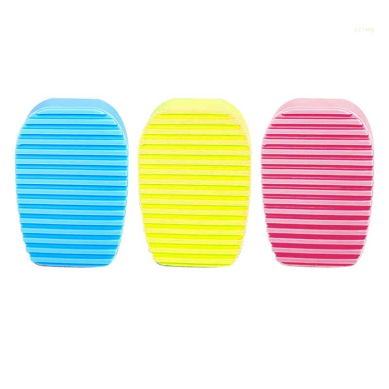 QQ Bàn Chải Giặt Đồ Cầm Tay Bằng Silicon Dày Chống Trượt Màu Sắc Ngọt Ngào