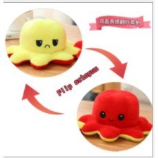 Bạch Tuộc Cảm Xúc Bằng Vải Lông 2 Mặt Cảm Xúc Có Thể Đảo Ngược Tâm Trạng