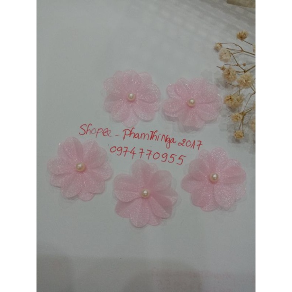 Hoa hồng nhí, Hoa voan 2 lớp 2.5cm