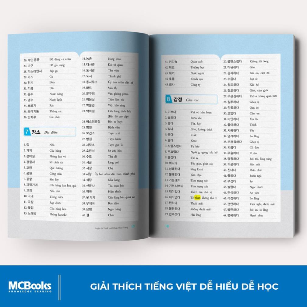 Sách - Cẩm Nang Luyện Thi Topik I Giải Thích Chi Tiết Tặng Video Bài Giảng Facebook [MCBOOKS]