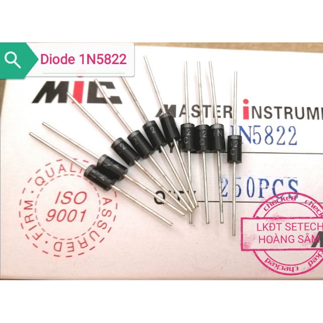 5 chiếc Diode Đi-ốt Schottky 1N5822 - 3A/40V