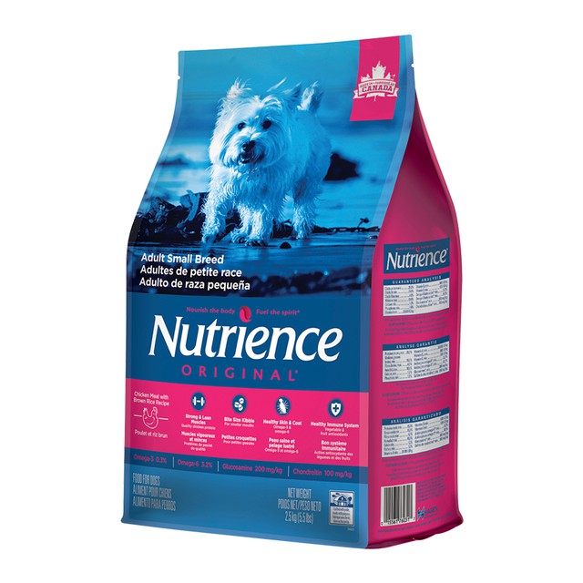 Thức Ăn Cho Chó Chihuahua Nutrience Original Bao 500g Dầu Cá Hồi, Da Lông Bóng Mượt - Thịt Gà, Rau Củ Quả, Trái Cây