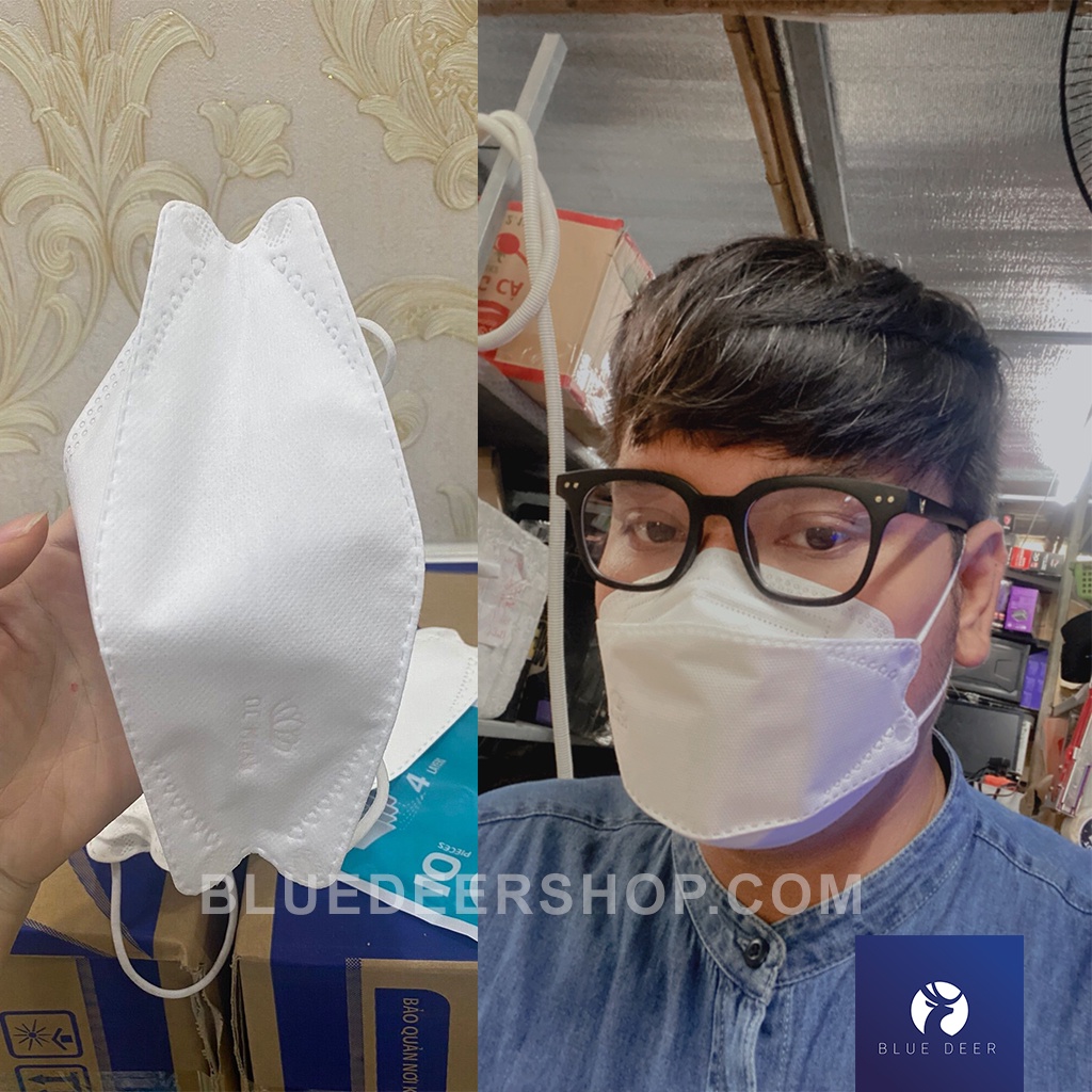 Khẩu Trang 4D KF94 BÔNG SEN VÀNG Chống Bụi Mịn Và Kháng Khuẩn cao cấp