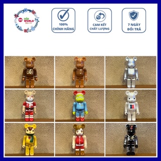 Móc khoá Chú gấu "bụng phệ" Bearbrick 100%, KHÔNG CÓ MÓC. MS: 001.