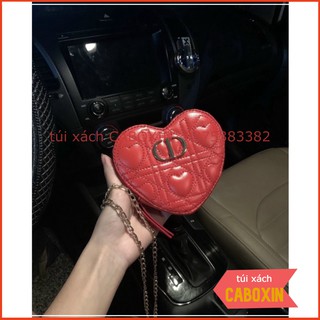 túi đeo chéo mini hình trái tim size 13cm