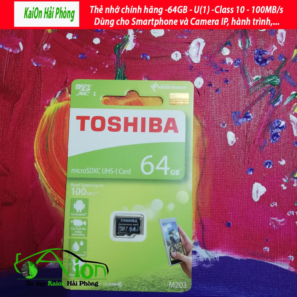 Thẻ nhớ Sandisk (Toshiba) Micro-SD 64GB - dùng cho điện thoại, Camera hành trình, Cam IP | Thẻ nhớ MSD64GB  - chính hãng | BigBuy360 - bigbuy360.vn