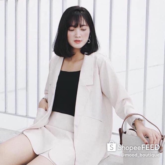 ÁO BLAZER KẺ NỮ HÀNG VNXK