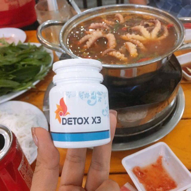 DETOX X3 giảm cơ bụng giua cân bằng sô kg hieu quả