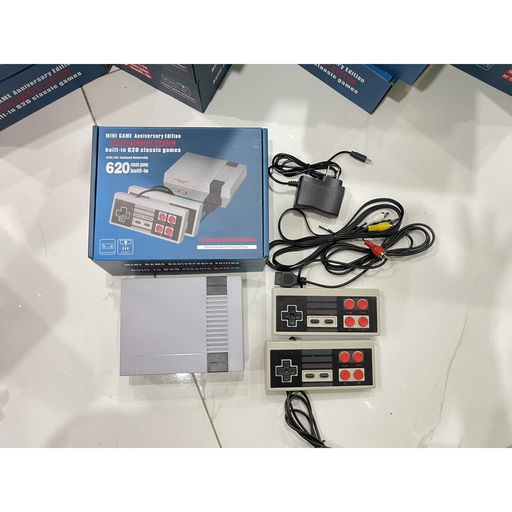 Máy Game Tuổi Thơ NES 620 Trò Chơi Huyền Thoại Sẵn 2 Tay Cầm 4 Nút | BigBuy360 - bigbuy360.vn
