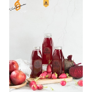 COMBO 3 CHAI THỦY TINH VUÔNG 350ML NẮP NHÔM VẶN