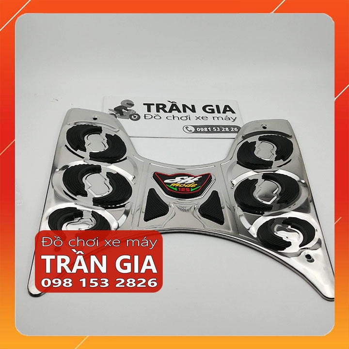 Thảm lót để chân INOX xe Sh Mode 2020-2021-2022-2023 tấm trải sàn gác chân Sh Mo sh nữ mới nhất - phụ kiện trang trí