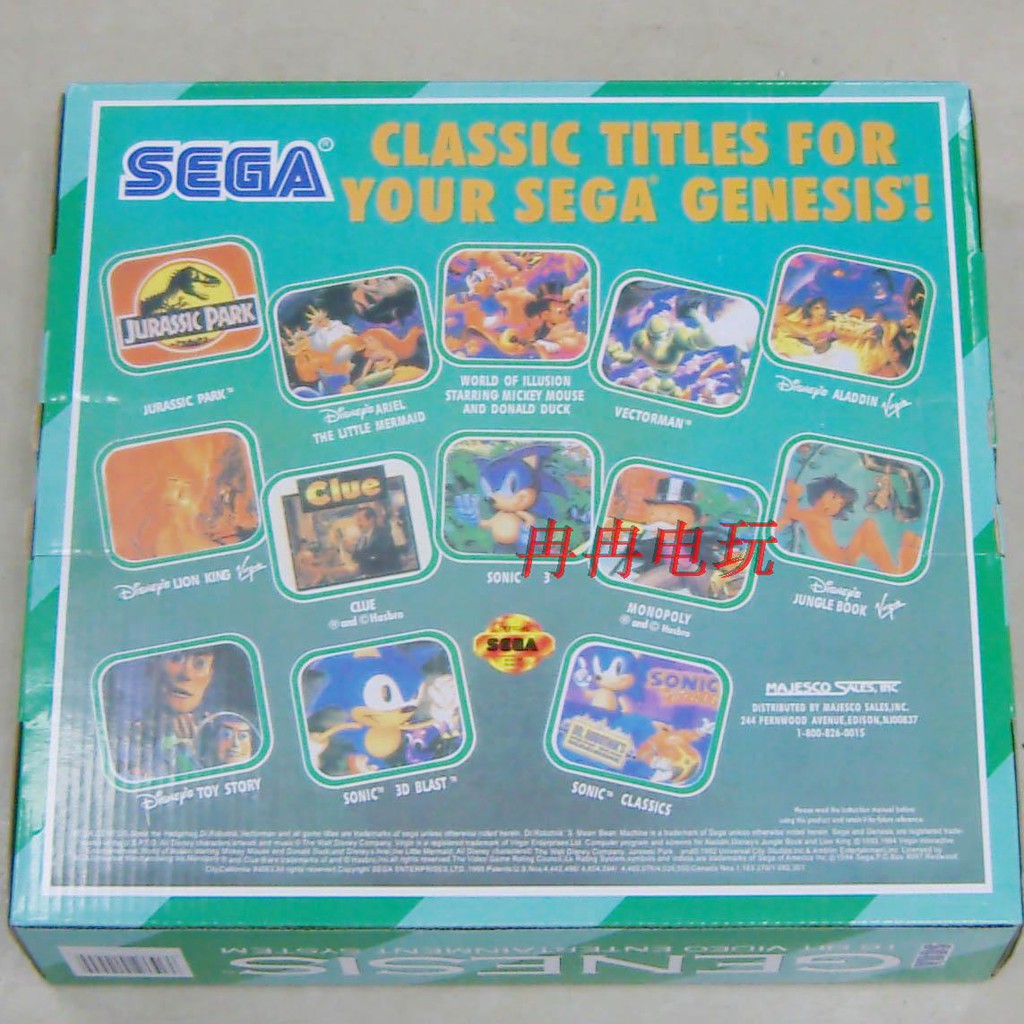 Máy Chơi Game 6 Nút, Sega Genenis 3 Phiên Bản Mới Tích Hợp 368 Trò Chơi Restro