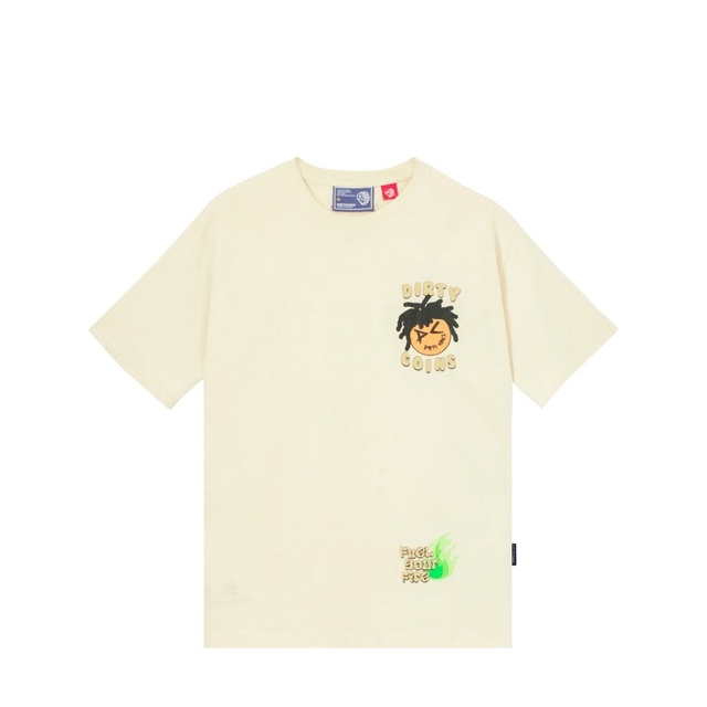 DirtyCoins x LilWuyn Hiphop T-Shirt - Cream White