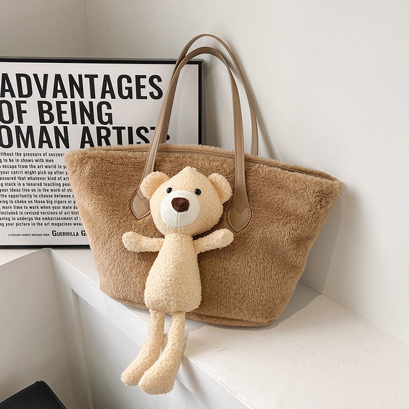 Túi Tote Đeo Vai Bằng Vải Bông Sức Chứa Lớn Mẫu 2022 Thời Trang Mùa Thu Cho Nữ