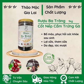 Cốt ba trăng trứng gà nếp cẩm hạ thổ bổ máu, hồi phục sức khỏe mẹ sau sinh 900g