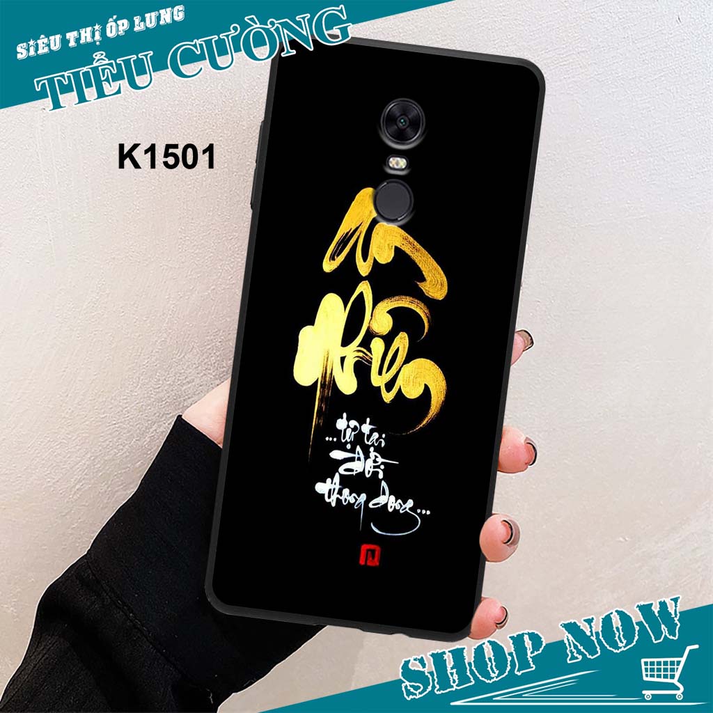 Ốp Xiaomi REDMI 5 / 5 PLUS in hình thời trang thư pháp RẺ BỀN ĐẸP