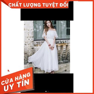 Đầm Maxi Trễ Vai Đi Biển