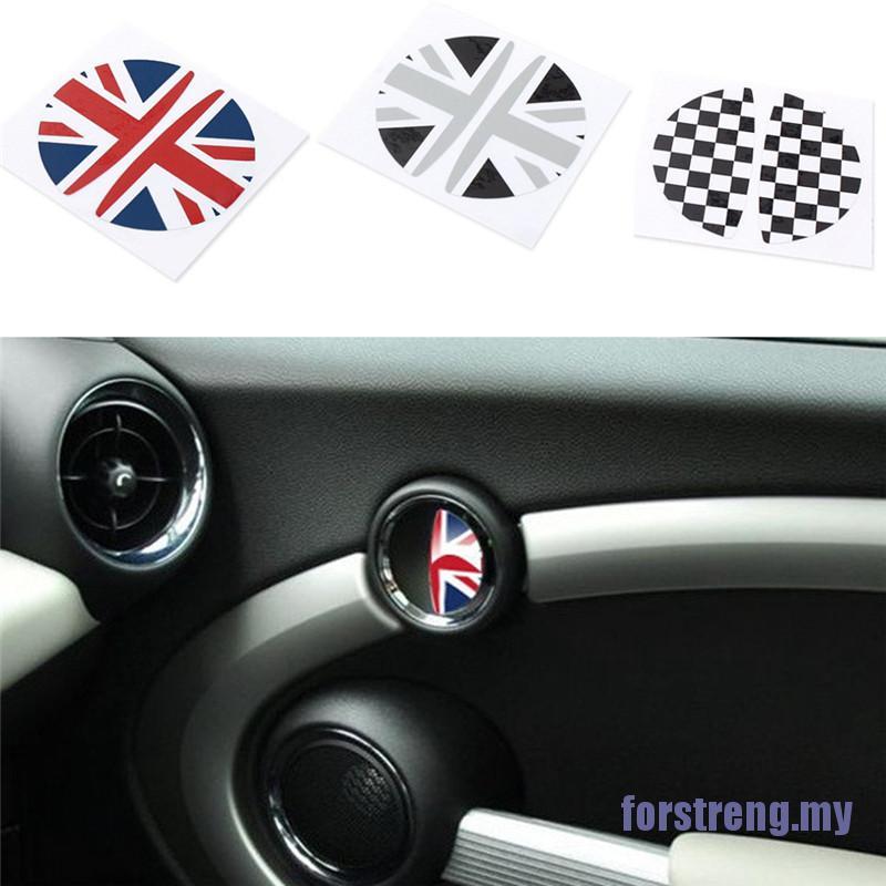 1 Cặp Sticker Dán Tay Nắm Cửa Trong Xe Hơi Bmw Mini Cooper R Series