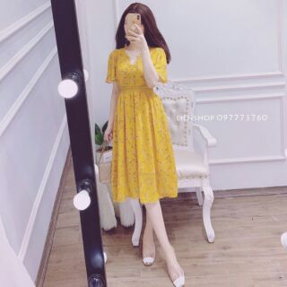 Váy hoa nhí phối ren