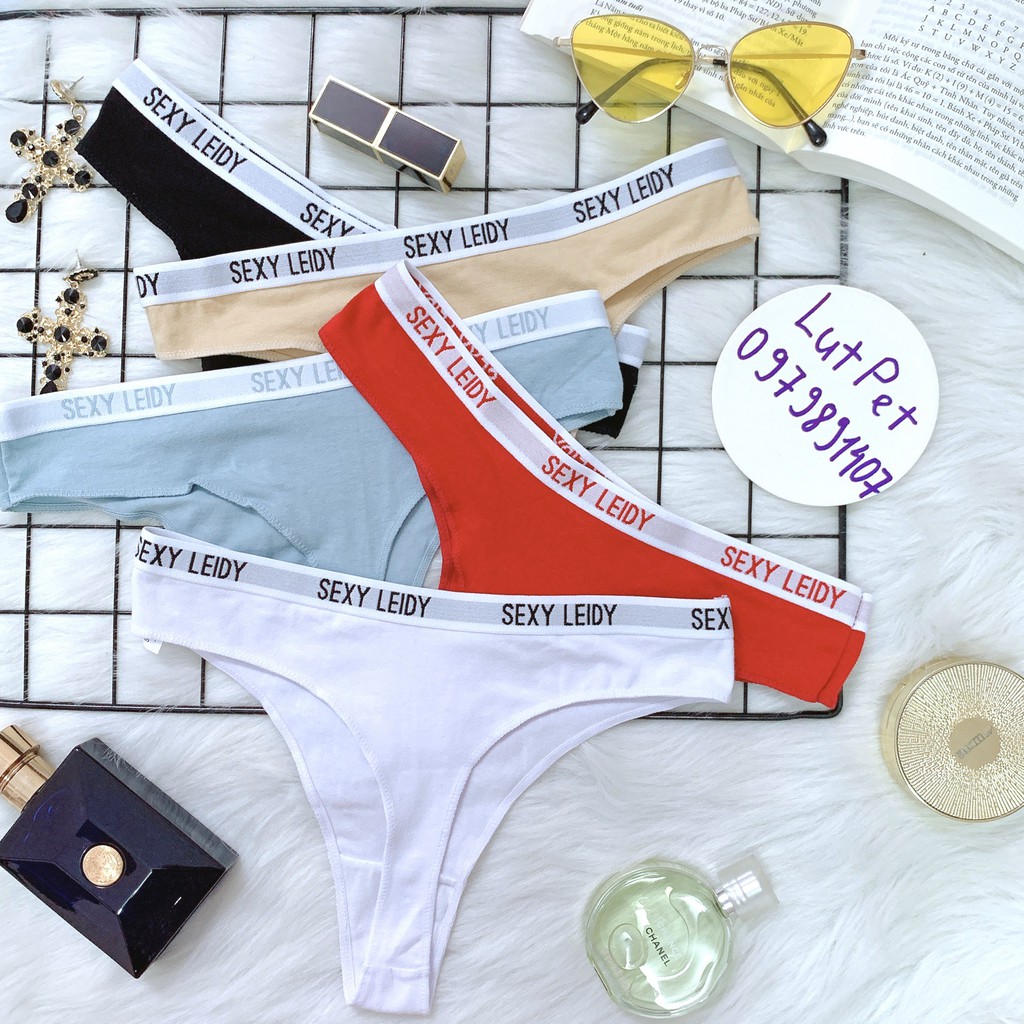 TỰ THIẾT KẾ - RẺ - Quần lót nữ lọt khe kháng khuẩn thể thao co giãn thoáng mát gợi cảm Sexy Leidy | BigBuy360 - bigbuy360.vn