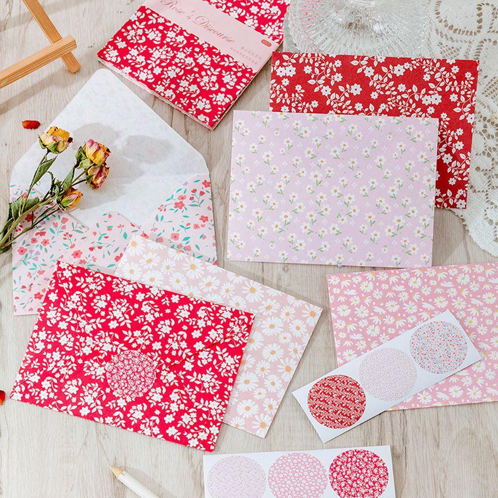 Bộ Thiệp Giấy In Hoa Cúc Và Chữ Xinh Xắn