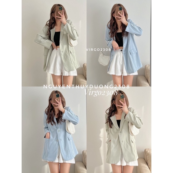 [HÀNG SẴN]ÁO BLAZER 1 LỚP CÓ CẦU VAI style ULZZANG THANH LỊCH