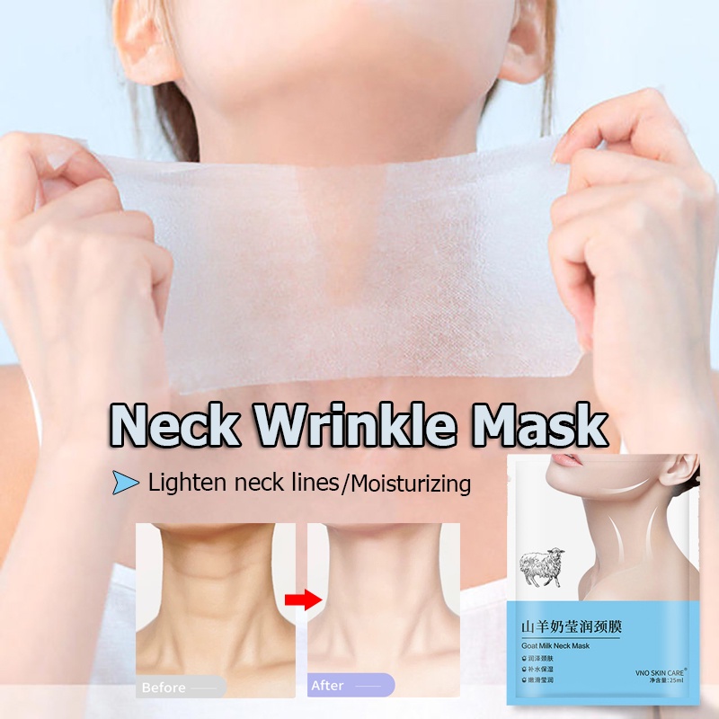 Set 1 / 3 / 5 Mặt Nạ Cổ Sữa Dê Dưỡng Ẩm Làm Săn Chắc Da