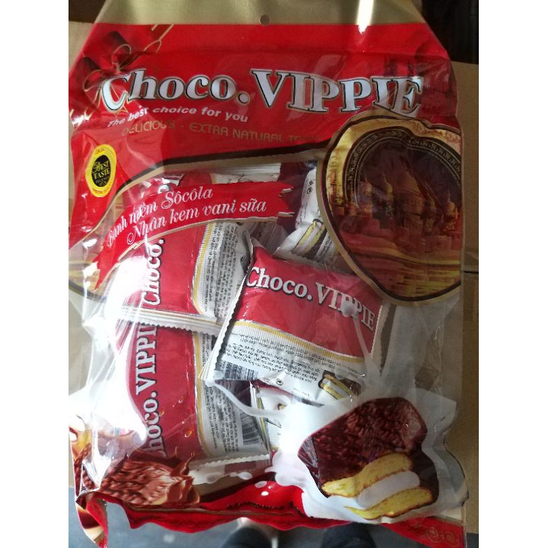 Bánh phủ socola choco vippie 1 gói