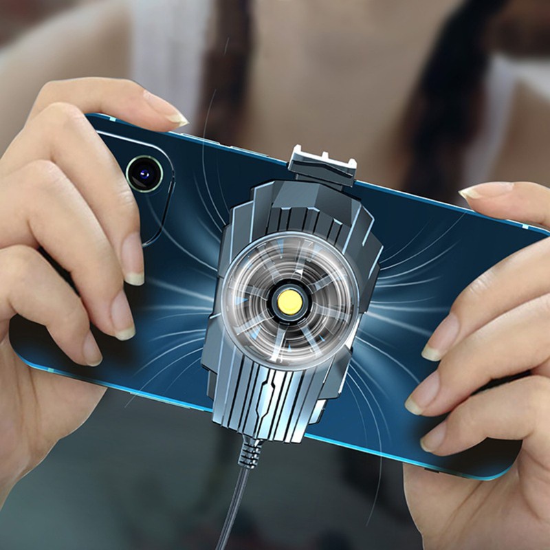 Quạt tản nhiệt làm mát điện thoại kèm cáp sạc USB tiện dụng cho Android Và Ios