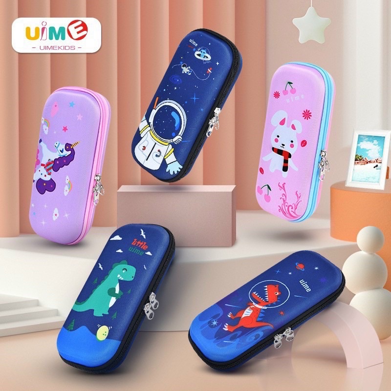 Hộp bút siêu nhân, túi đựng bút nhựa cứng Eva cao cấp siêu nhẹ chống sốc, chống nước, captain, khủng long