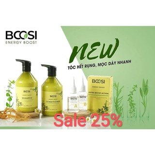 Bộ dầu gội - dầu xả chăm sóc da đầu và ngăn ngừa rụng tóc bcosi (500ml