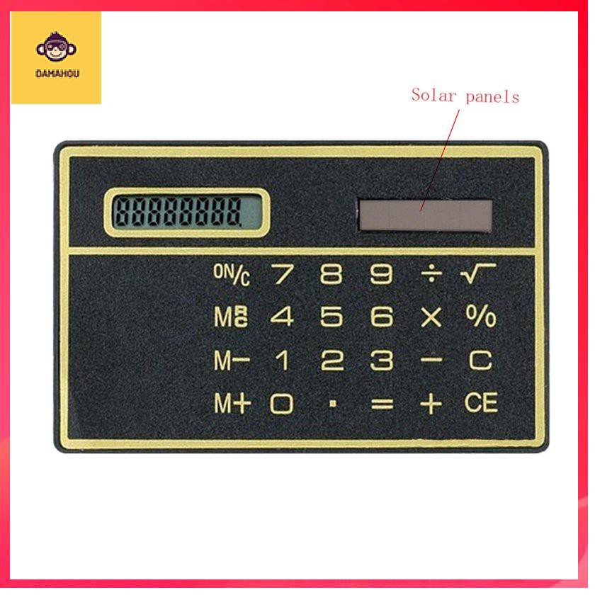 Máy tính mini siêu mỏng điện tử năng lượng mặt trời loại thẻ di động màn hình cảm ứng sinh viên món quà nhỏ món quà sáng tạo dễ thương | BigBuy360 - bigbuy360.vn