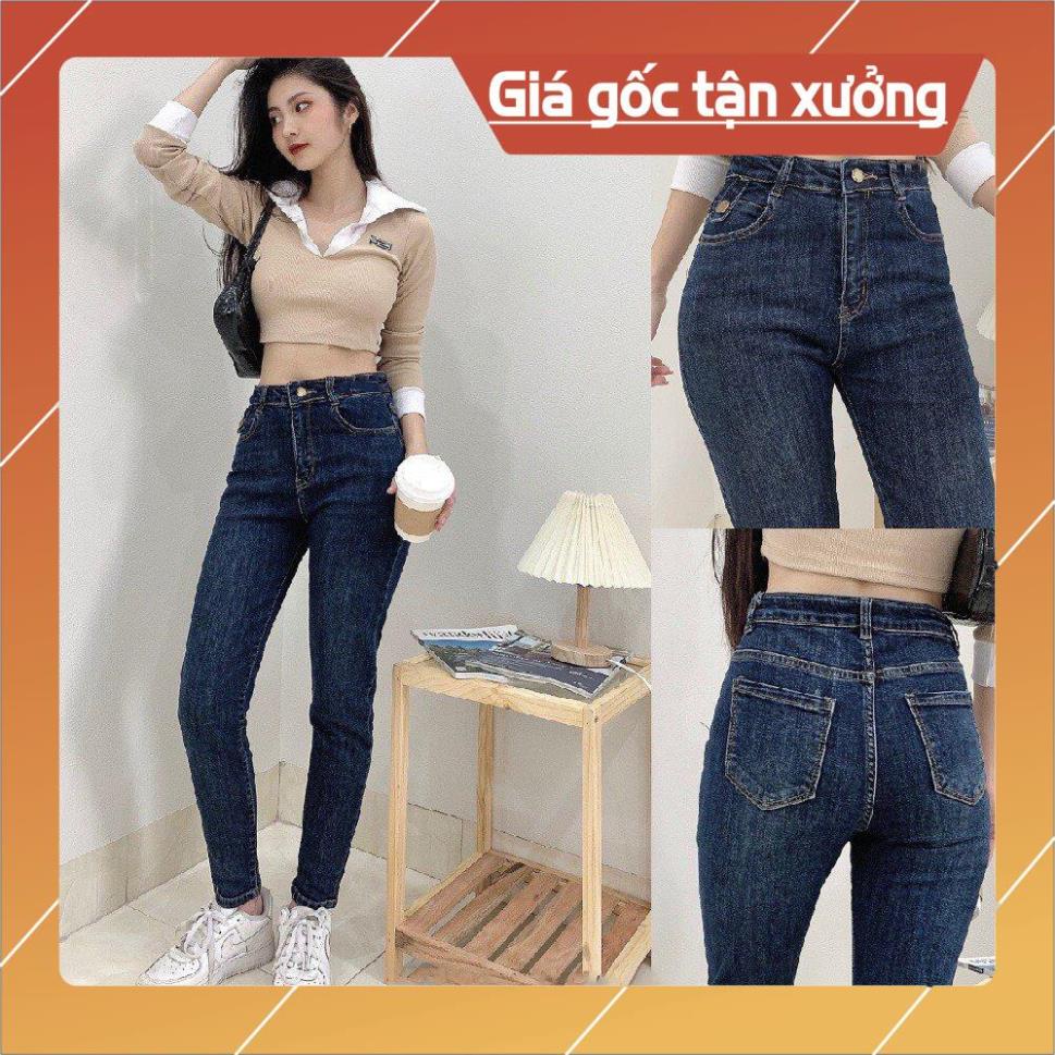 Quần jean bò baggy nữ jeans lưng cao chất xịn hàng Quảng Châu phong cách Hàn Quốc style hot năm 2021-HAPONO-J037 | BigBuy360 - bigbuy360.vn