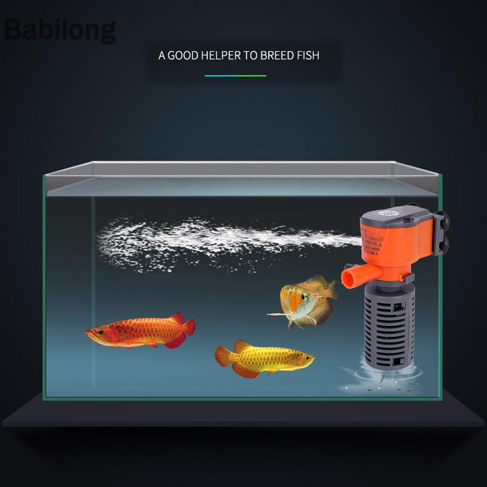 Máy bơm lọc không khí mini 3W 5W 3 trong 1 cho bể cá
