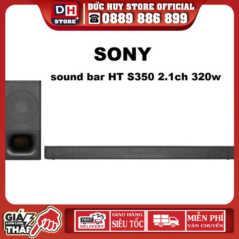 Loa thanh soundbar 2.1 Sony HT-S350 320W - Hàng chính hãng