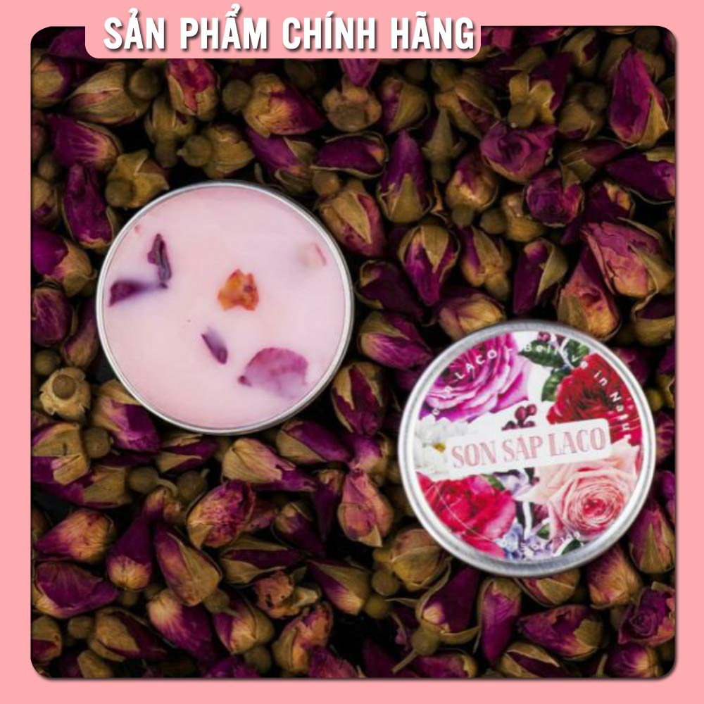 Son sáp LACO mờ thâm từ hoa hồng tươi dưỡng môi môi, làm môi hồng mọng tự nhiên cực hiệu quả