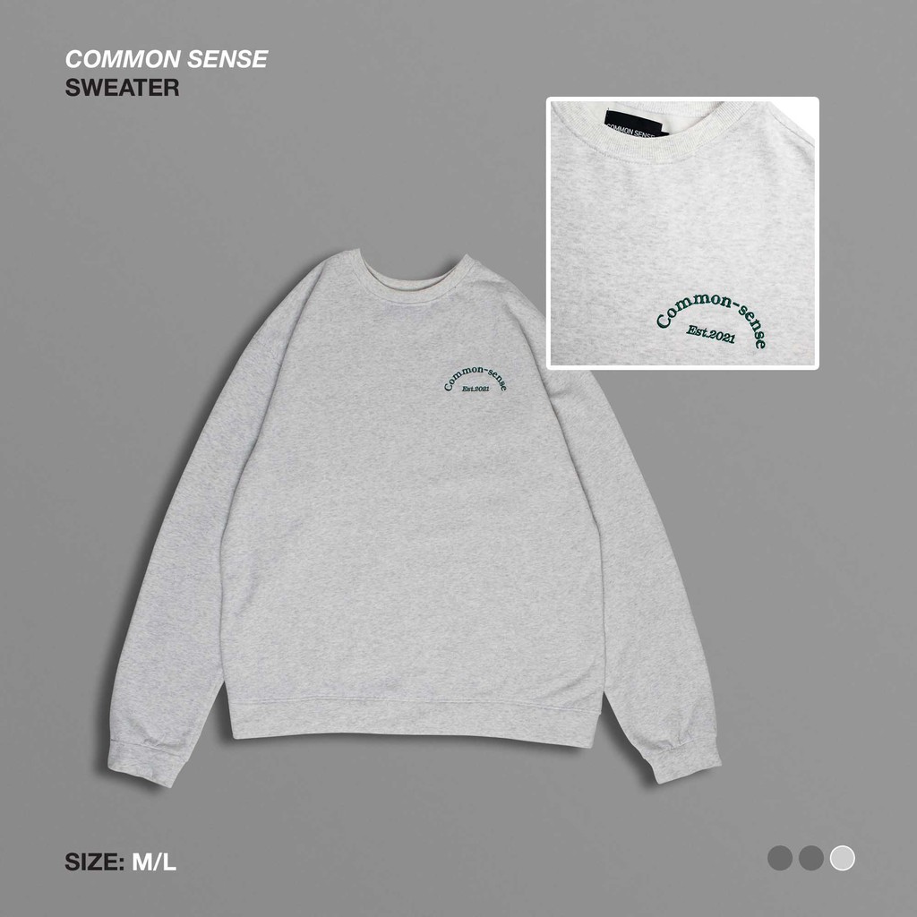 COMMON SENSE-bộ nỉ xám sáng | BigBuy360 - bigbuy360.vn
