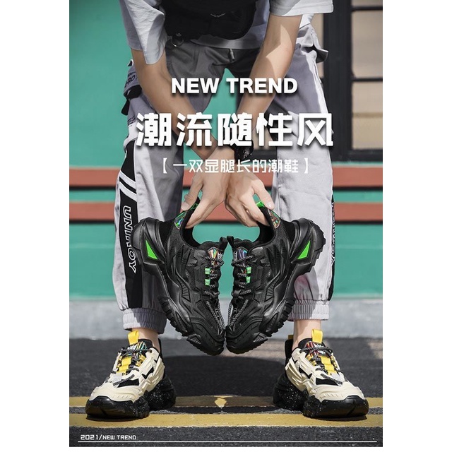 Giày thể thao nam  SIÊU PHẨM  sneaker 3D trend 2022 chất liệu phản quang cao cấp, họa tiết 3D cực đẹp.