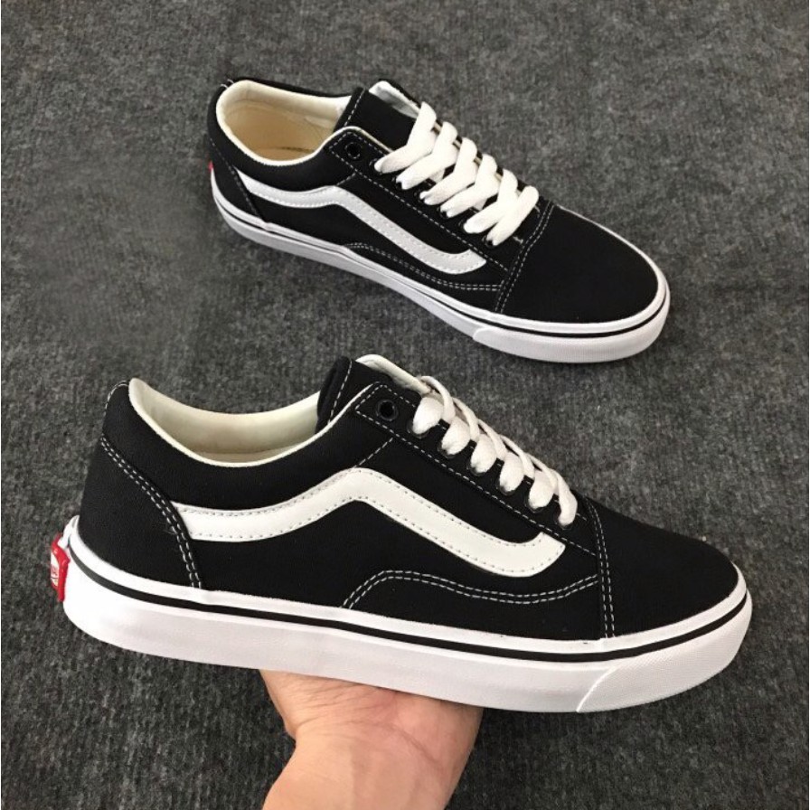 [Mã FAMAYMA2 giảm 10K đơn 50K] [SALE XẢ KHO] GIÀY SNEAKER THỂ THAO NAM NỮ VAN ĐEN VIỀN TRẮNG SIÊU ĐẸP | BigBuy360 - bigbuy360.vn